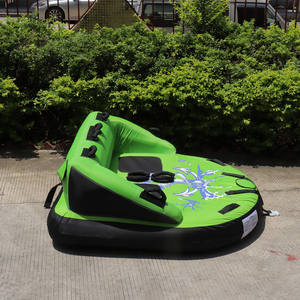 FDS Tubos remolcables para 2 personas para canotaje, tubo inflable remolcable para deportes acuáticos con respaldo para hombres y mujeres Lake Beach Fun - Product Image 3