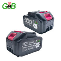 Batterie au lithium haute capacité GEB 228V 18V 21V 15Ah pour outils électriques sans fil, remplacement de batterie pour perceuse sans fil, cellules 18650