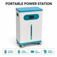 Batterie LiFePO4 16076Wh 51.2V 314Ah sur Chariot Mobile, Décharge 200A, 6000 Cycles, WiFi, Application, Écran Tactile, RS485, CAN, Solaire, Éolien