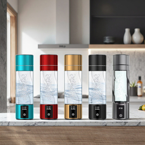 Générateur d'eau hydrogénée portable avec écran LED, membrane DuPont N117, pour la boisson en extérieur, au bureau, en voyage et pour le sport - Product Image 2