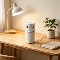 Prise de courant motorisée escamotable pour bureau ou cuisine, avec chargeur sans fil intégré, pour le Royaume-Uni