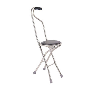 Canne <span class=keywords><strong>de</strong></span> marche pliante avec siège en alliage béquille chaise antidérapante canne pliable légère avec chaise vente en gros - Product Image 3