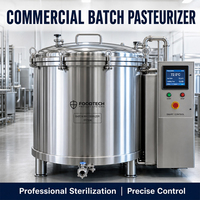 Cuve de pasteurisation multifonctionnelle automatique personnalisée pour lait, fromage, yaourt, jus, miel, avec refroidissement isolé à double enveloppe