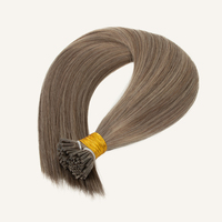 HAOHAO HAIR Extensions I-Tip en Cheveux Humains Vierges Brésiliens Remy 100% Single Drawn 12-32" Certifiées SGS Couleur Personnalisée Logo Vente en Gros