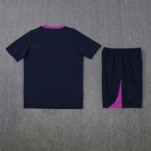 Uniformes de Fútbol de Verano, Conjunto de Entrenamiento de Manga Corta, Jersey 25/26 Barcelona, Transpirable, Poliéster, Secado Rápido, Cuello Redondo, Unisex - Product Image 4