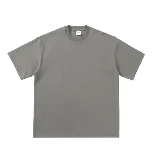 Custom 100% Cotton Blank TShirt Custom LOGO Printing Embroidery Oversize T Shirts Cotton Plain White Shoulder Drop Mens T Shirts