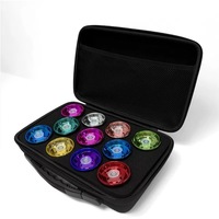 Étui de rangement étanche personnalisé en EVA avec fermeture éclair pour plusieurs récepteurs, idéal pour les queues de snooker et les billes de billard, sac de nettoyage et de rangement