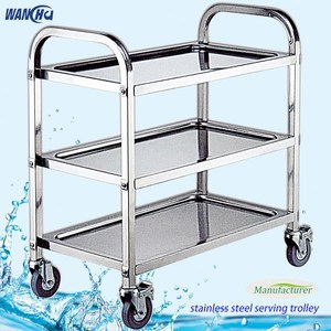 Stainless Steel Emergency Medical Surgical Instrument <strong>Trolley</strong> Hospital <strong>Dressing</strong> Cart Medicine-Delivery Cart for Sales - Product Image 2