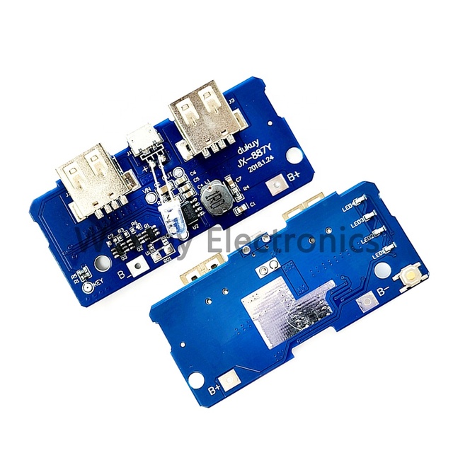 DIY charging bank/mobile power motherboard 3.7V to 5V 2A step-up module 18650 battery circuit board