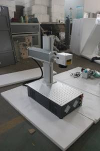 Machine de marquage laser Raycus 30W SG7110 pour métal 300*300mm Double point rouge 80mm support de plaque de contrôle rotatif EZCAD fibre DXF - Product Image 2