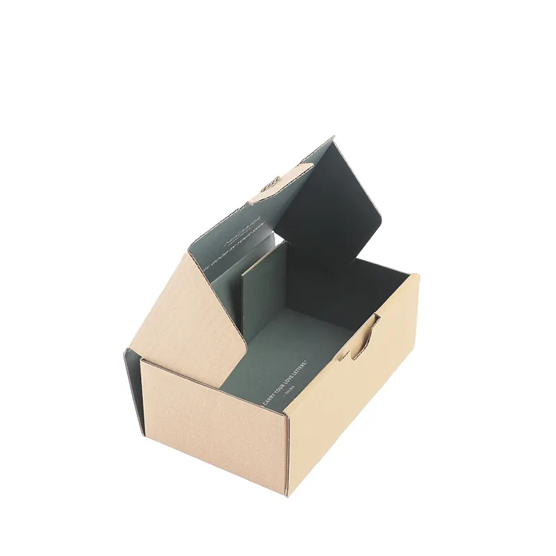 Colore bianco ecologico all'interno della scatola di commercio elettronico scatola di spedizione di lusso con logo personalizzato ondulato scatola di spedizione di lusso con blister