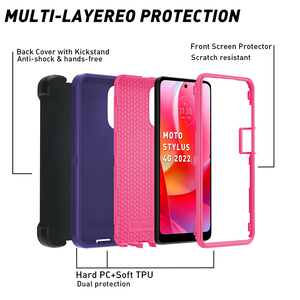 <span class=keywords><strong>เคส</strong></span>โทรศัพท์คุณภาพสูงสำหรับ Moto Stylus 4G 2022 Defender Otterboxer ป้องกันแรงกระแทก <span class=keywords><strong>เคส</strong></span>แข็ง - Product Image 4