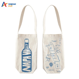 Sac en <span class=keywords><strong>toile</strong></span> avec Logo personnalisé, fourre-tout en coton pour le vin, livraison gratuite en chine - Product Image 2