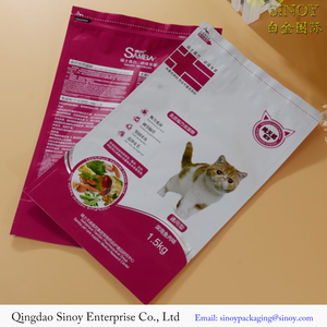 Professional manufacturer Zipper Top Resealable Sealing Bottom Gusset Plastic Pet Food Bag at factory <span class=keywords><strong>sirect</strong></span> sales price - Product Image 3