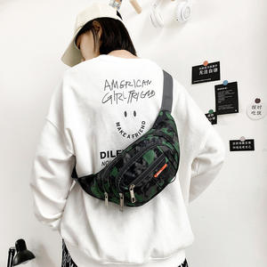 Bolso de Pecho de Lona Baigou, Gran Capacidad, Unisex, Casual, para Ciclismo al Aire Libre, Antirrobo, con Bolsillos con Cremallera - Product Image 1