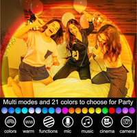 Projecteur de lampe coucher de soleil avec contrôle par application - Lumière LED coucher de soleil à changement de couleur 21 couleurs 180 °   Réglable pour la photographie, décoration de chambre
