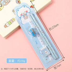 Ensemble de papeterie <span class=keywords><strong>pour</strong></span> enfants mignon et coloré, 4 pièces, trousse scolaire avec crayons HB, règle, <span class=keywords><strong>taille</strong></span>-<span class=keywords><strong>crayon</strong></span>, gomme, ensemble d'écriture - Product Image 6