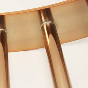 Patas decorativas de mesa de Metal cromado pulido, Base de mesa de comedor dorada de acero inoxidable para café - Product Image 6