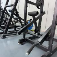 Appareil de musculation professionnel à charge libre, double fonction : Presse à épaules et Rameuse assise, pour entraînement de force en salle de sport