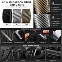 Ruban en fibre de carbone de 2 pouces, grand rouleau imperméable et anti-rayures pour appareil photo, ordinateur portable, voiture et scooter