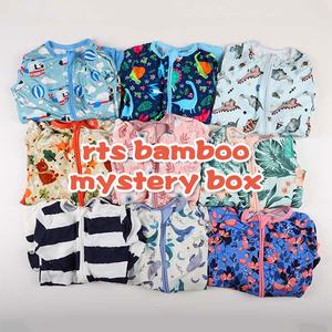Vêtements pour nouveau-nés, pyjamas en bambou pour bébé, imprimé de personnages, combinaison de sommeil pour enfants, <span class=keywords><strong>pyjama</strong></span> zippé pour tout-petits, vêtements pour bébé, combinaison en bambou - Product Image 3