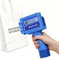 Imprimante à jet d'encre portable YAOMATEC 12,7 mm, machine d'impression de code de date, de numéro de lot, de code QR, de code-barres et de logo pour carton et plastique