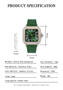 Montres <span class=keywords><strong>Titan</strong></span> pour hommes 40 mm, <span class=keywords><strong>montre</strong></span> mécanique en moissanite VVS1, montres en moissanite en gros, <span class=keywords><strong>montre</strong></span>-bracelet de luxe pour hommes, style hip-hop - Product Image 5