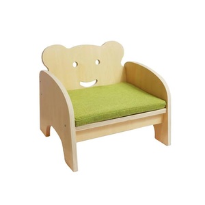Wooden Kids Furniture Set Table And Chairs With <b>Green</b> <b>Cushions</b> For Childrens Playroom Or Kindergarten Use - Product Image 2