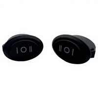 Bouton de commande Chuangshuo ovale à 3 pattes et 3 vitesses pour bouilloire électrique, mini-cuiseur électrique, interrupteur de lampe de bureau