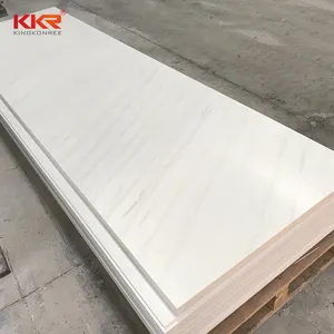 KKR 단단한 표면 슬라브 수지 대리석 시트 벽 패널 수조로 아크릴 인공 석재 패널 6-30mm