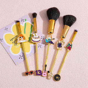 5 uds <span class=keywords><strong>Taylor</strong></span> Modeling <span class=keywords><strong>Swift</strong></span> modelado pincel de maquillaje mango de Metal dorado juego de pinceles de maquillaje regalos de celebridades - Product Image 4