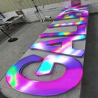 3D Baskılı Su Geçirmez LED Renkli Işıklı Karakterler Özel Duvar Sanatı Tabelası Reklam Aydınlatması Evler Oteller Barlar Şirketler için
