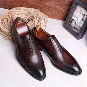 Nuevos Zapatos Formales de Negocios para Hombre, Elegantes, con Cordones, Punta en Pico, Aumentan la Altura, con Parte Superior de Cuero Genuino - Product Image 2