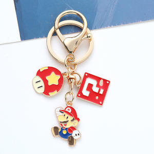 Encantador colgante de sapo de <span class=keywords><strong>Mario</strong></span> de dibujos animados, llavero de Metal, regalo promocional ligero ecológico a la moda para accesorios de llave de coche - Product Image 3