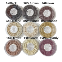 Anneaux Nano AWYQYH avec revêtement en silicone pour extensions de cheveux Remy européennes à perles en cuivre