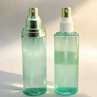 Zhongshi Plastic ZS37 Envase Cosmético Colorido OEM Personalizado, Botella de Perfume PET con Pulverizador, Tapa de Aluminio con Bomba Cilíndrica