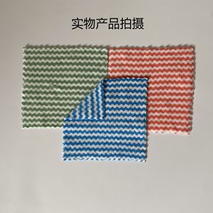 ผ้าเช็ดจานไมโครไฟเบอร์ Xin Zhong Hua ลายทาง ซึมซับน้ำได้ดี สำหรับหม้อและกระทะ - Product Image 3