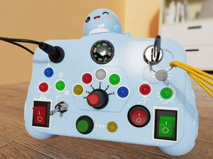 Console di Gioco Intelligente in Plastica per <span class=keywords><strong>Bambini</strong></span> <span class=keywords><strong>2</strong></span>-4 <span class=keywords><strong>Anni</strong></span>, Tavola Sensoriale Montessori con Luci per l'Educazione Precoce - Product Image 6