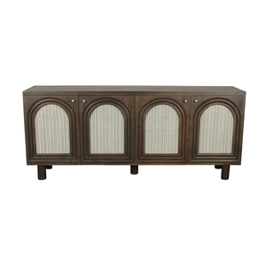 Solid Mango Wood <b>Sideboard</b> Cabinet with Multi Storage Compartments Durable Dining Room Furniture with Smooth Matte Finish - Product Image 1