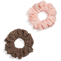 Boîte personnalisée avec logo, style simple, respectueuse de l'environnement, biodégradable, attaches pour cheveux douces et tendance, scrunchie en bambou et coton, décoration pour cheveux