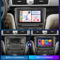 Autoradio tactile avec écran, Android Auto, Apple CarPlay, GPS, navigation, appels, universel