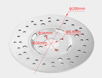 Disque de frein arrière de 200 mm pour ATV Quad Bike Go Kart 150cc 250cc, pièces de disque de frein en acier