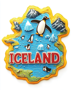 Vente en gros d'aimants de réfrigérateur 3D personnalisés d'<span class=keywords><strong>Islande</strong></span>, souvenirs européens, souvenirs touristiques de villes européennes, cadeaux promotionnels - Product Image 6