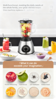 Mixeur multifonction Starlux avec robot culinaire, mixeur pour légumes, mixeur pour aliments pour bébés