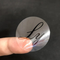 Impression personnalisée imperméable à l'eau auto-adhésive étiquette transparente en PP autocollant transparent avec marquage à chaud par feuille