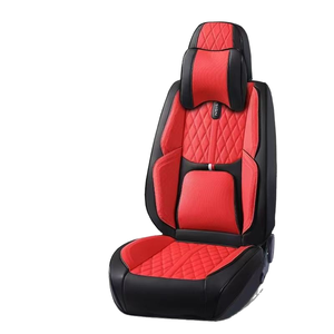Housse de siège de voiture en cuir Nappa 9D de luxe, écologique, toutes saisons, imperméable, coussin avant/arrière, compatible avec Civic Golf Passat TIGUAN POLO - Product Image 1