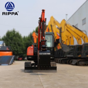 Mini-excavatrice sur chenilles hydraulique 6/8 tonnes, certifiée CE/EPA, avec moteur Kubota/Yanmar d'occasion, livraison gratuite – Meilleure vente UE - Product Image 5