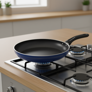 KARL KRGER Star Frying Pan 24 Cm Blue Non Stick <b>Cookware</b> For Stovetop Use - Product Image 3