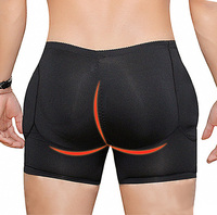 Sous-vêtements sexy pour hommes, sous-vêtements releveurs de fesses, sous-vêtements de contrôle du ventre, caleçons rembourrés avec 4 coussinets amovibles