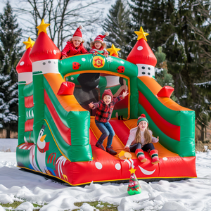 Castillo Inflable Comercial con Diseño Navideño, Casa de Brinco Inflable para Niños y Adultos - Product Image 3